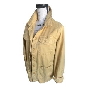 Anthropologie Sanctuary Butter Yellow Cottage Chore Coat Lightweight Utility S